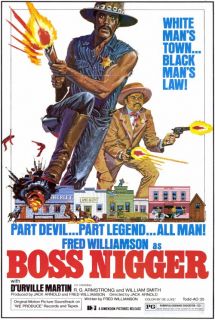 Boss Nigger Movie Poster 27x40 Fred Williamson DUrville Martin