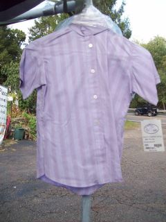 Devon Aire Child Short Sleeve Stretch Shirt Purple