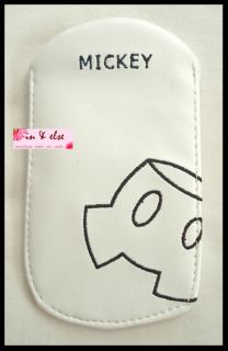 White MICKEY MOUSE Pant Disney Mobile Cell Phone Case Pouch Cover