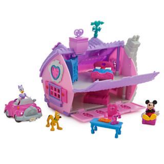 NIB Disney Mickeys Toontown Minnie Mouse House Micro Play Set