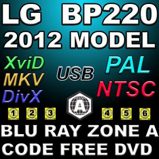 LG BP220 Multi Zone All Region Code Free DVD Blu Ray Player DVD 0 9 BD