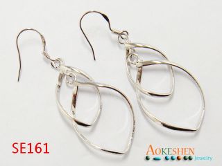 Product Name 925 sterling silver charm dangle earrings