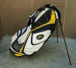  Cobra Golf Bag Cart Bag Stand Bag Black Gold White Double Strap