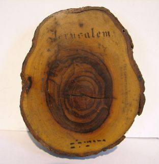 Jerusalem Olive Wood Slice Paperweight The Christian Herald House