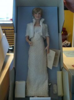 Diana Princess of Wales Porcelain Portrait Doll