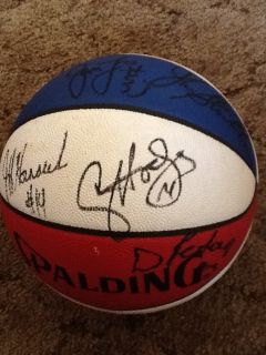 DRAZEN PETROVIC SIGNED AUTOGRAPHED 1992 ALL STAR BASKETBALL WITH