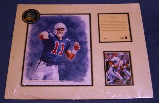 Drew Bledsoe Rookie Star 1994 Limited Ed Lithograph of painting by