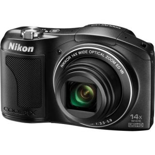 Nikon CoolPix L610 Black Digital Camera Bundle + Leather Case Warranty