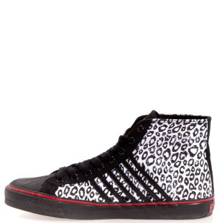 Draven Mens Duane Peters Leopard Canvas Casual Casual Shoes