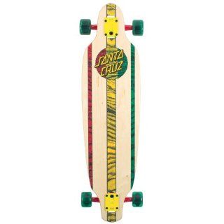 Santa Cruz Skate Rasta Drop thru Longboard Cruzer 9 inch x 35 Inch