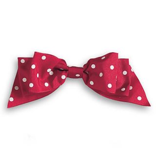 American Girl Doll Kits Holiday Hair Bow Red with White Polka Dots