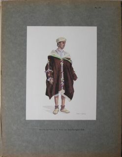Le Costume AU Maroc Gabriel Rousseau 18 Full Page Illustrations 25 in