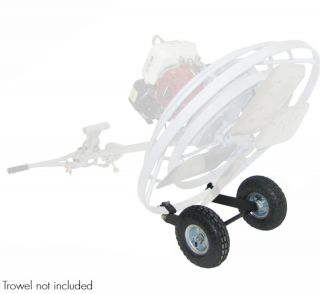 Concrete Cement Trowel Dolly Attachment Portable 2 Wheel Transporting