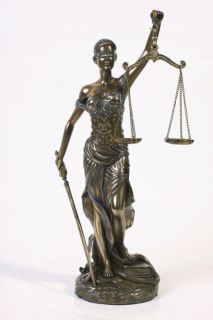  La Justica Statue Blind Lady Justice Roman Dike Figurine