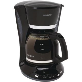 Mr Coffee DWX23 NP 12 Cup Programmable Coffee Maker Black
