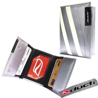 Ducti Hybrid Trifold Wallet Duct Tape Glow Stripes New