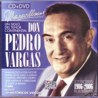  Pedro Vargas Maravilloso CD DVD