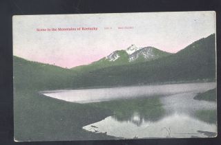 Handcolored Kentucky Mountains Dry Ridge KY 1908 Antique Vintage