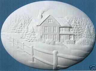 Donas Insert Winter Farmhouse Ceramic Bisque U Paint