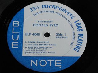 Donald Byrd Byrd in Flight US Blue Note BLP 4048 Mono LP Liberty RVG
