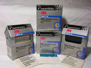 Lot of 39 3 5 Diskettes 3M Imation High Density DS HD 1 44 MB 2 Sealed