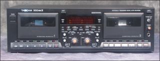 Tascam 302 MKII 302MKII Dual Cassette Tape Player Recorder