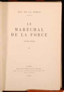 signed first edition of the twelfth duc de La Forces biography of
