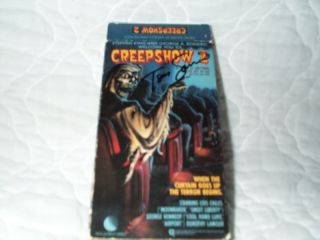 Creepshow 2 VHS Dorothy Lamour Signed by Tom Savini 013131174236