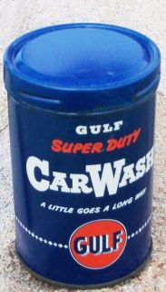  RARE Gulf Car Wash Soap Can Near Mint