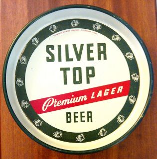 Duquesne Brewing Co Silver Top Premium Lager Beer Tray Vintage