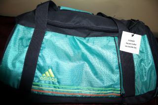 Adidas Squad Duffel Bag Ultra Gray and Green Medium