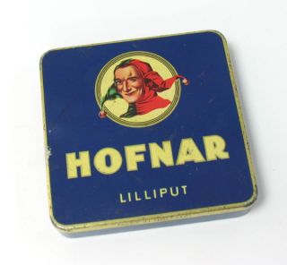 Dutch Hofnar Joker Lilliput Flat Cigar Tin Box
