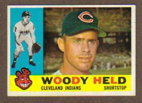  1960 Topps Baseball 178 Woody Held Indians EX MT