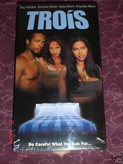 Trois VHS starring Gary Dourdan Kenya Moore FWB 043396059115