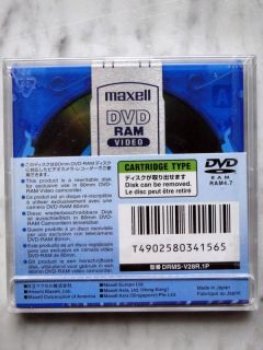 Maxell Mini Disc DVD RAM 4 7 Double Sided 2 8 GB 60 Minutes DRMS V28R