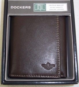 dockers men trifold wallet