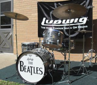LUDWIG DOWNBEAT BLACK OYSTER PEARL RINGO OUTFIT