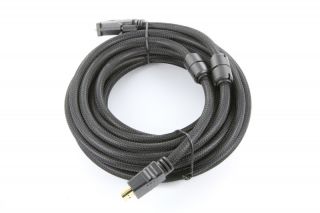 25 ft Woven Gold HDMI to DVI Cable for TV PC Monitor Computer Laptop