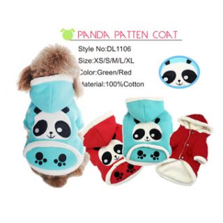 Panda Suit Dog Cotton Coat Pet Jacket Clothes DL1106