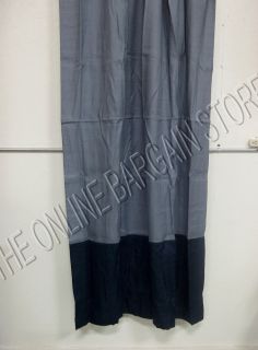  Elm Bi Color Linen Grommet Panels Drapes Curtains 48x84 Blue