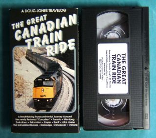  The Great Canadian Train Ride VHS Doug Jones