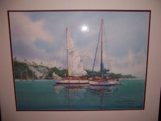 SIGNED FRAMED LITHOGRAPH BY RICHARD E WILLIAMS WITH APPRAISAL