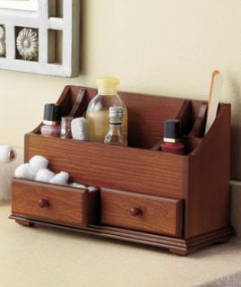   Beauty Vanity Storage Organizer Dressers Makeup Bath Jewelry Wood