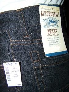 Aeropostale Driggs Mens Black Jeans Low Rise 29 32