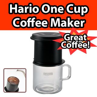Hario One Cup Cafeor Drip Coffee Maker Compact Portable Stainless Mesh