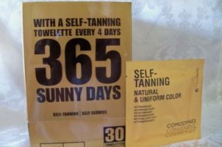30 Comodynes Self Tanning Tan Towels Sunless Wipes
