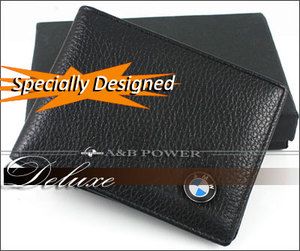 BMW Genuine Leather Car Driving License Credit Card Bag Wallet Gift S