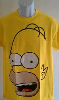 Homer Simpson T Shirt New Face Print SM XL New Tshirt
