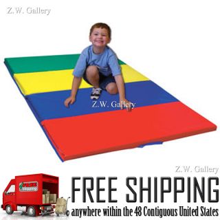 Early Childhood Resources Four Section Foldable Tumbling Mat 4ft x 6ft