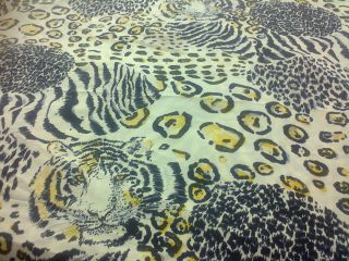  1pc Deep Pocket Soft Fitted Sheet Animal Cheetah Leopard Print